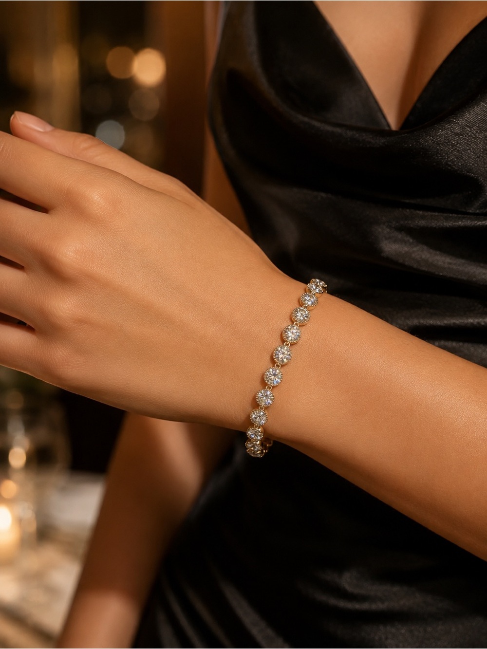 Gold Filled CZ Tennis Bracelet - Women Jewelry